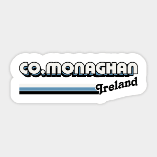 County Monaghan / Irish Retro County Pride Design Sticker